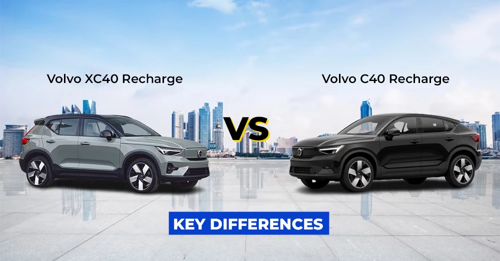 Volvo XC40 Recharge VS Volvo C40 Recharge: Key Differences - CarLelo