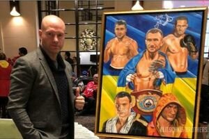 Художник посвятил картину самым выдающимся украинским боксерам