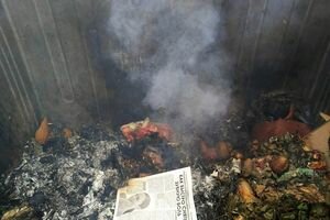 В Кривом Роге жители заметили в горящей куче мусора труп женщины