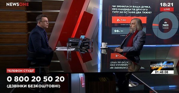 Михаил Погребинский в "Большом вечере" с Диким (12.04)