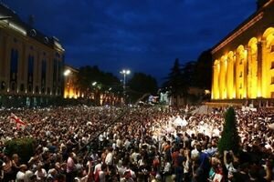 В МИД Украины заявили о поддержке Грузии в массовых антироссийских протестах