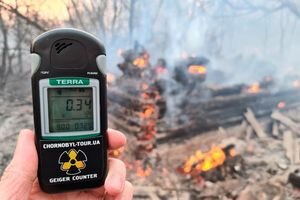 Из-за пожаров в Чернобыльской зоне отчуждения в Киев попадет загрязненный воздух