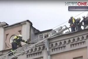 Стала известна причина пожара в жилом доме в центре Киева