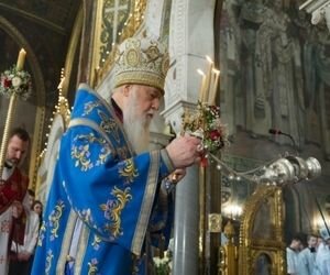 Прощание с Гузаром: патриарх Филарет почтил память кардинала