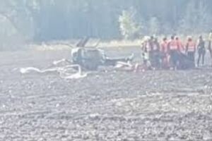 В Латвии во время ралли разбился вертолет, есть погибший