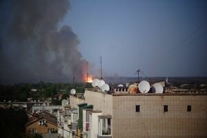 Взрывы в Балаклее: продолжается тушение двух очагов пожара