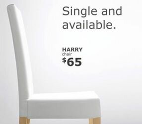 "Гарри" одинок и доступен: IKEA оригинально прорекламировала новый продукт