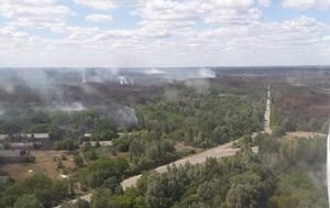 Под Чернобылем вновь возник пожар