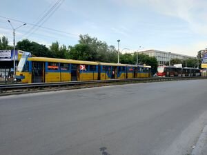 В Киеве на "Полевой" остановилось движение скоростных трамваев, названа причина