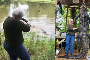В Техасе пенсионерка из винтовки застрелила трехметрового крокодила, чтобы отомстить за лошадку