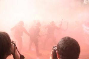 В Барселоне произошли столкновения полиции и сторонников независимости
