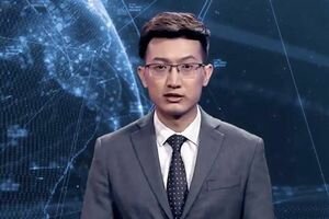 В Китае представили первого в мире цифрового телеведущего. Видео