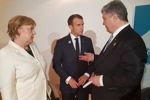 Порошенко, Меркель и Макрон начали переговоры из-за "выборов" на Донбассе 