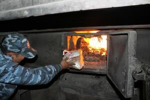 Во Львовской области спалили контрабандных сигарет на 560 000 гривен