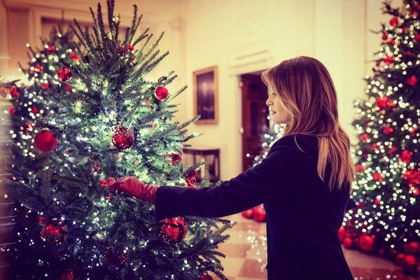 Как Мелания Трамп украсила Белый дом к рождественским праздникам (фотоэкскурсия по резиденции)