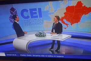 Хорватский телеканал показал в эфире карту Украины без Крыма