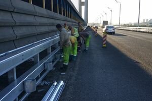 На Южном мосту в Киеве ограничат движение из-за ремонта